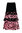 Falda para niña modelo A12 talla 8  color Negro/Rosa