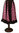 Vestido Lunares 2FQ04 talla 6 color Negro/Rosa