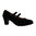 Zapato de piel ante M24 con doble correa hebilla Negro