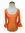 Body para señora de manga 3/4 con volante liso talla XL  color Naranja