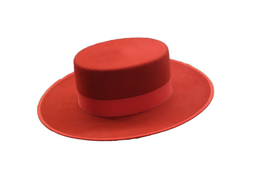 Sombrero ala ancha Lana Extra Rojo