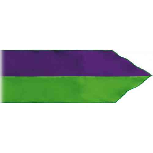 Fajín Bandera 100x10   color Verde/Morado