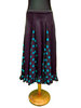 Falda de Godets modelo A2 Negro/Azul