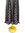 Falda de Godets modelo A2 talla 4 color Negro/Lila