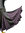 Falda de Godets modelo A2 talla M color Negro/Lila