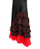 Falda para señora modelo D271 Negro/Rojo