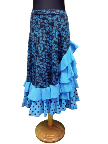 Falda estampada modelo Q281 Azul
